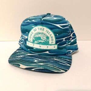 Cenex Vintage Fishing Hat SnapBack Ocean Waves Come To Islands USA Tropical